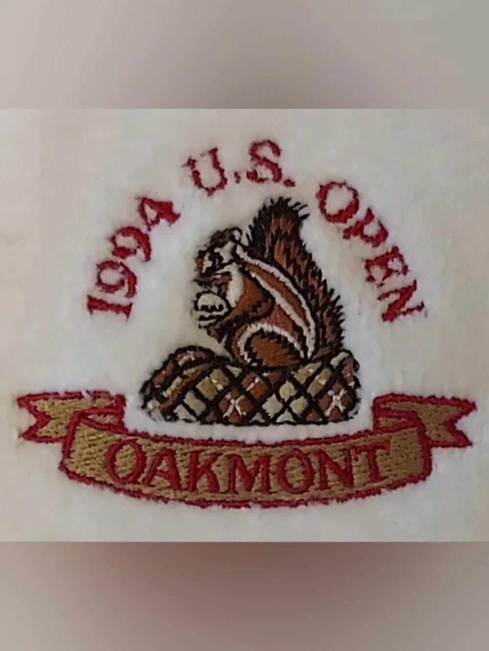 Vintage 1994 US Open Oakmont Country Club Golf Towel Cannon Cotton